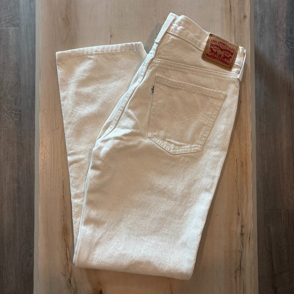 Levi's Low Pro Jeans in White Stonewash Size 26 Regular